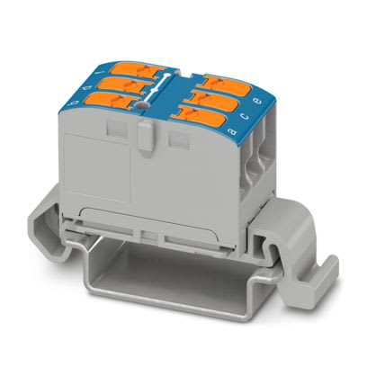 PHOENIX CONTACT - PHC1019527 PTVFIX 6X2,5-NS35A BU BLOCCO DISTRIB.