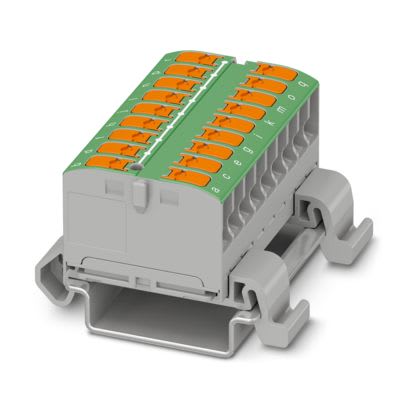PHOENIX CONTACT - PHC1019540 PTVFIX 18X2,5-NS35A GN Blocco distrib.
