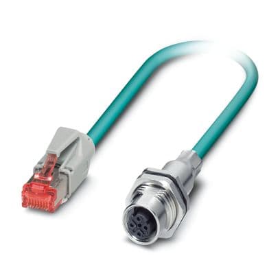 PHOENIX CONTACT - PHC1404206 VS-M12FSBPS-IP20-93E-LI/1,0 CAVO ETHERNE