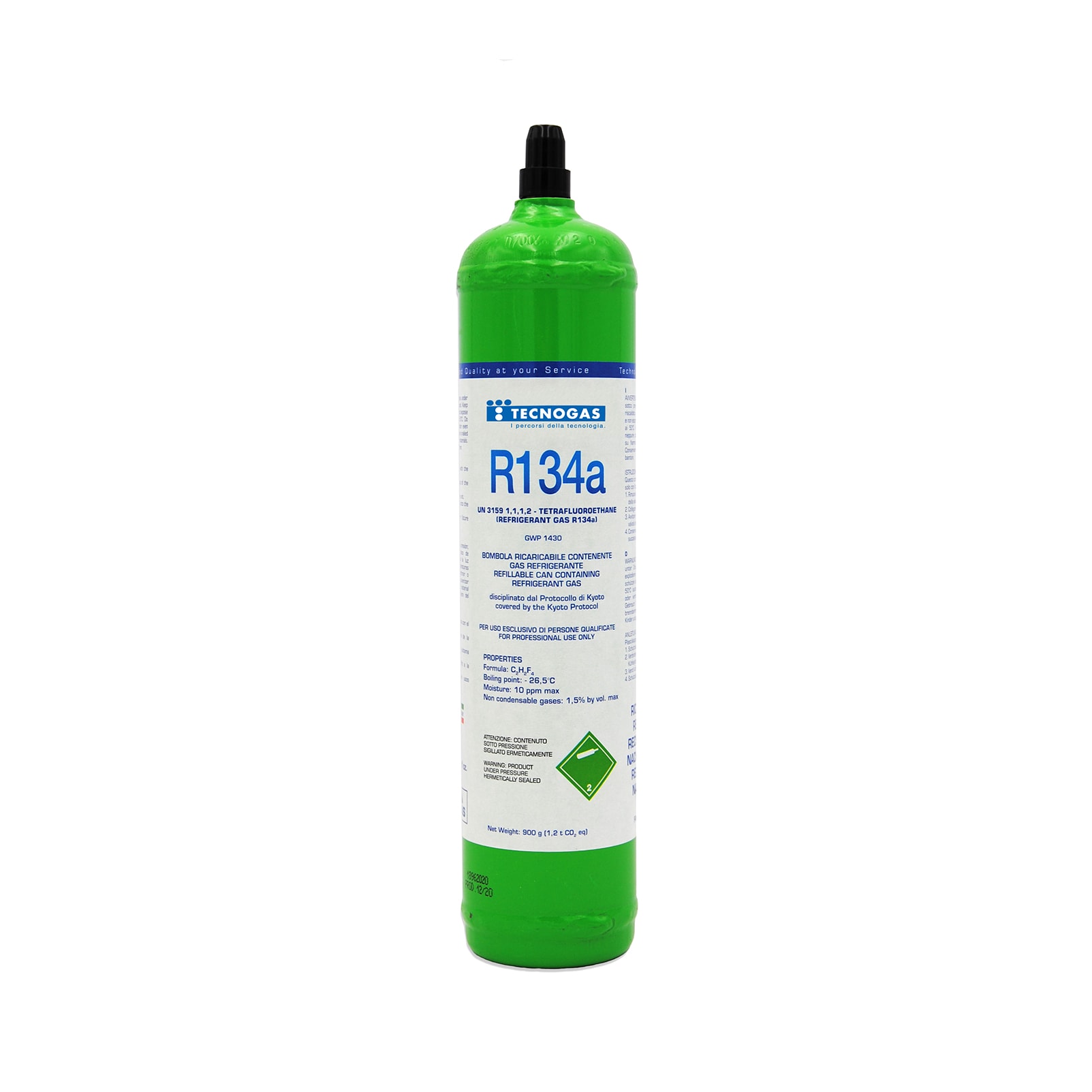 TECNOGAS SRL - TGS00000011250 BOMBOLA FE DI GAS REFRIGERANTE R134A DA