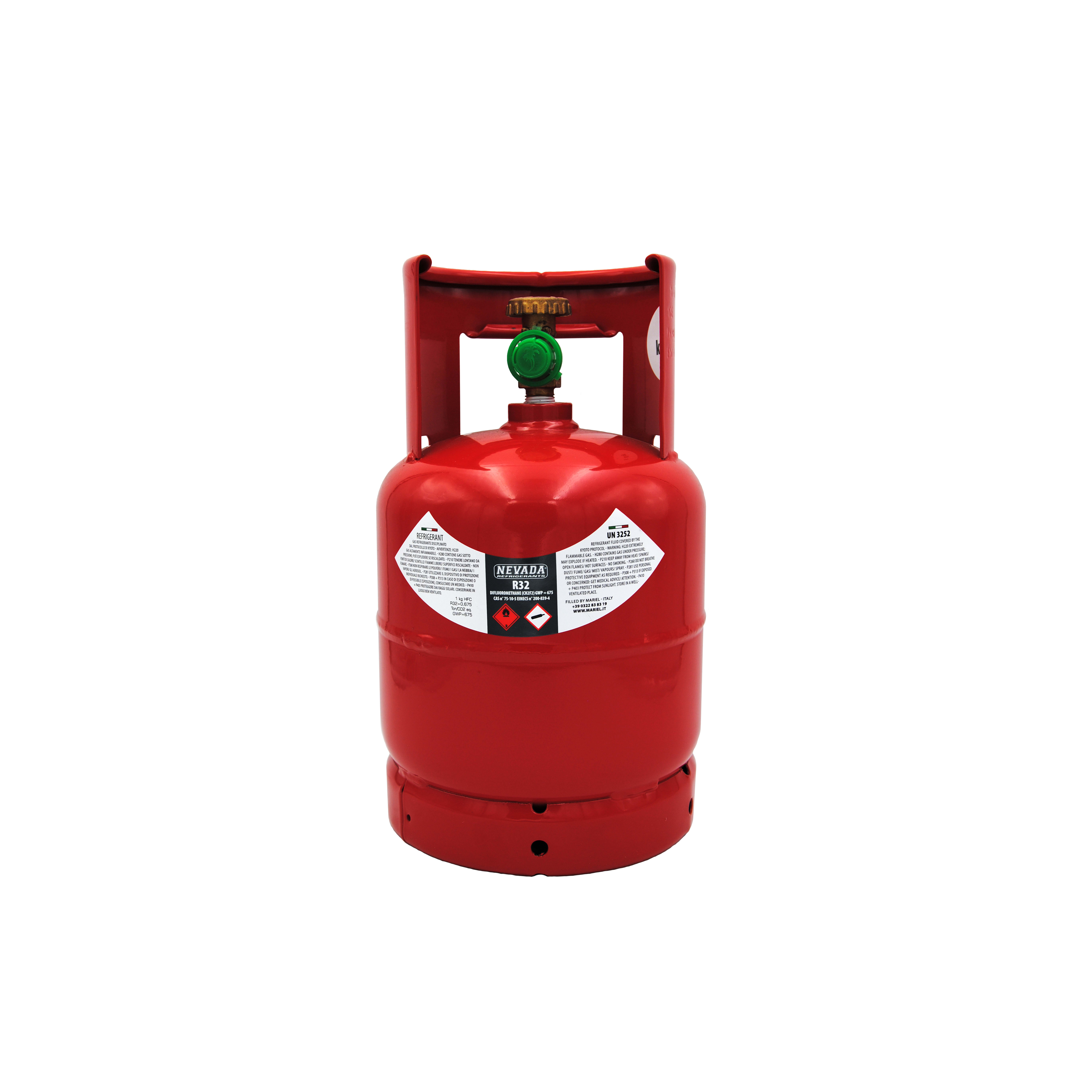 TECNOGAS SRL - TGS00000011273 BOMBOLA FE DI GAS REFRIGERANTE R32 DA 5