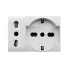 AVE - AVE44109015MB PRESA SCHUKO+BIPASSO 10/16A DOMUS3M
