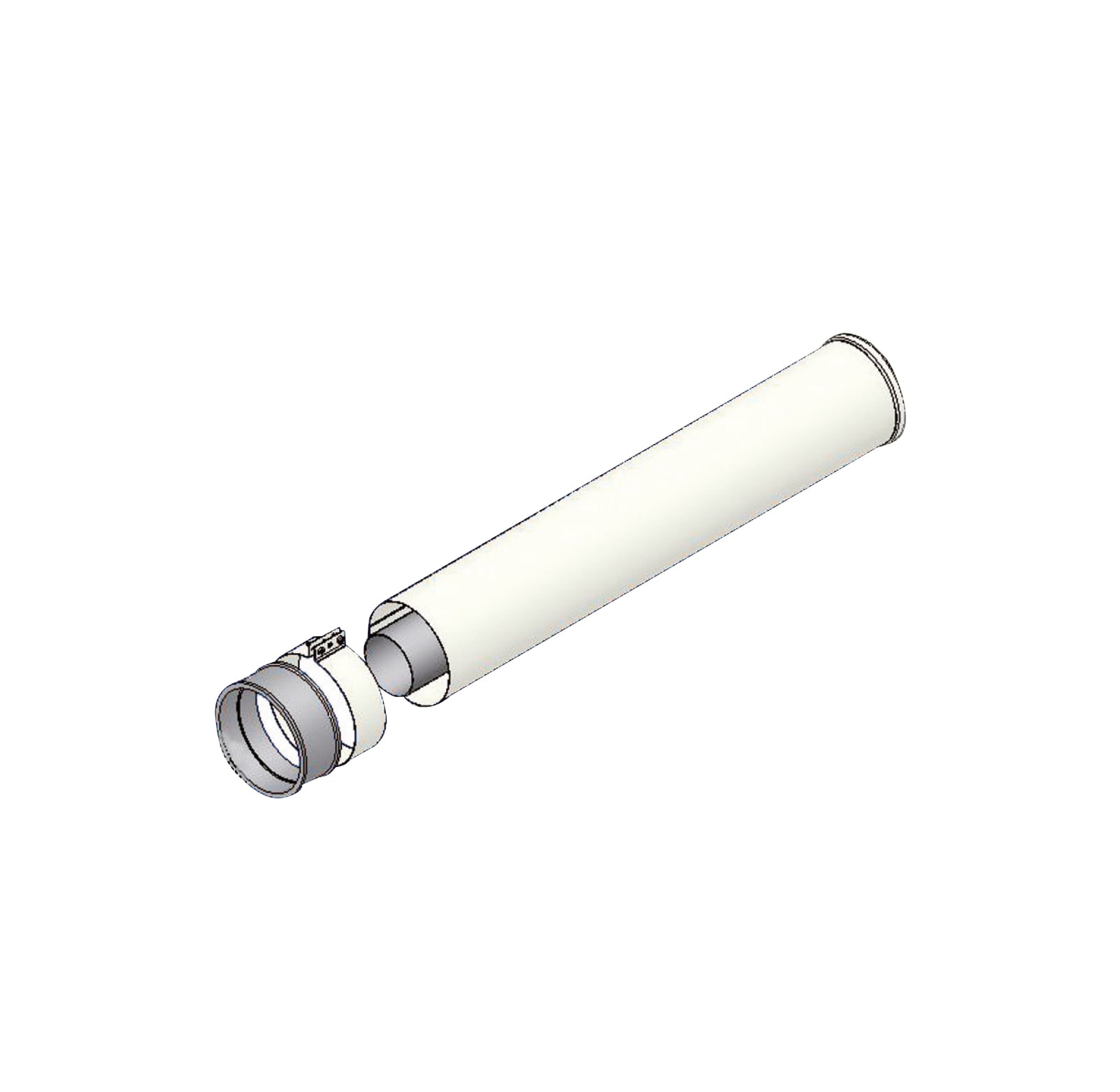TECNOGAS SRL - TGS00000051093 PROLUNGA COASSIALE 60/100 L.1000 MAN/FAS