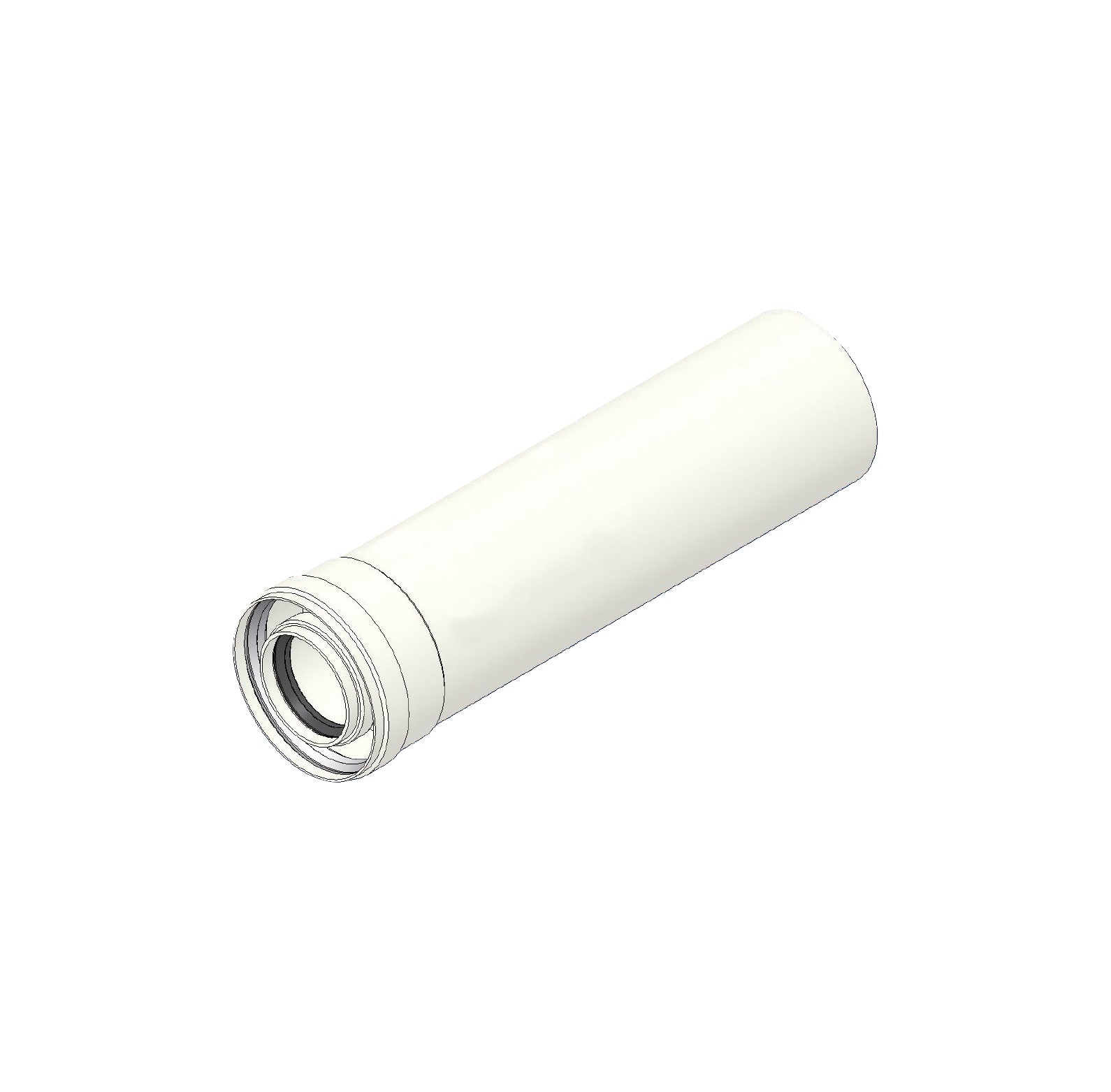 TECNOGAS SRL - TGS00000051353 PROLUNGA COASSIALE MF D=60/100 L.1000 C/