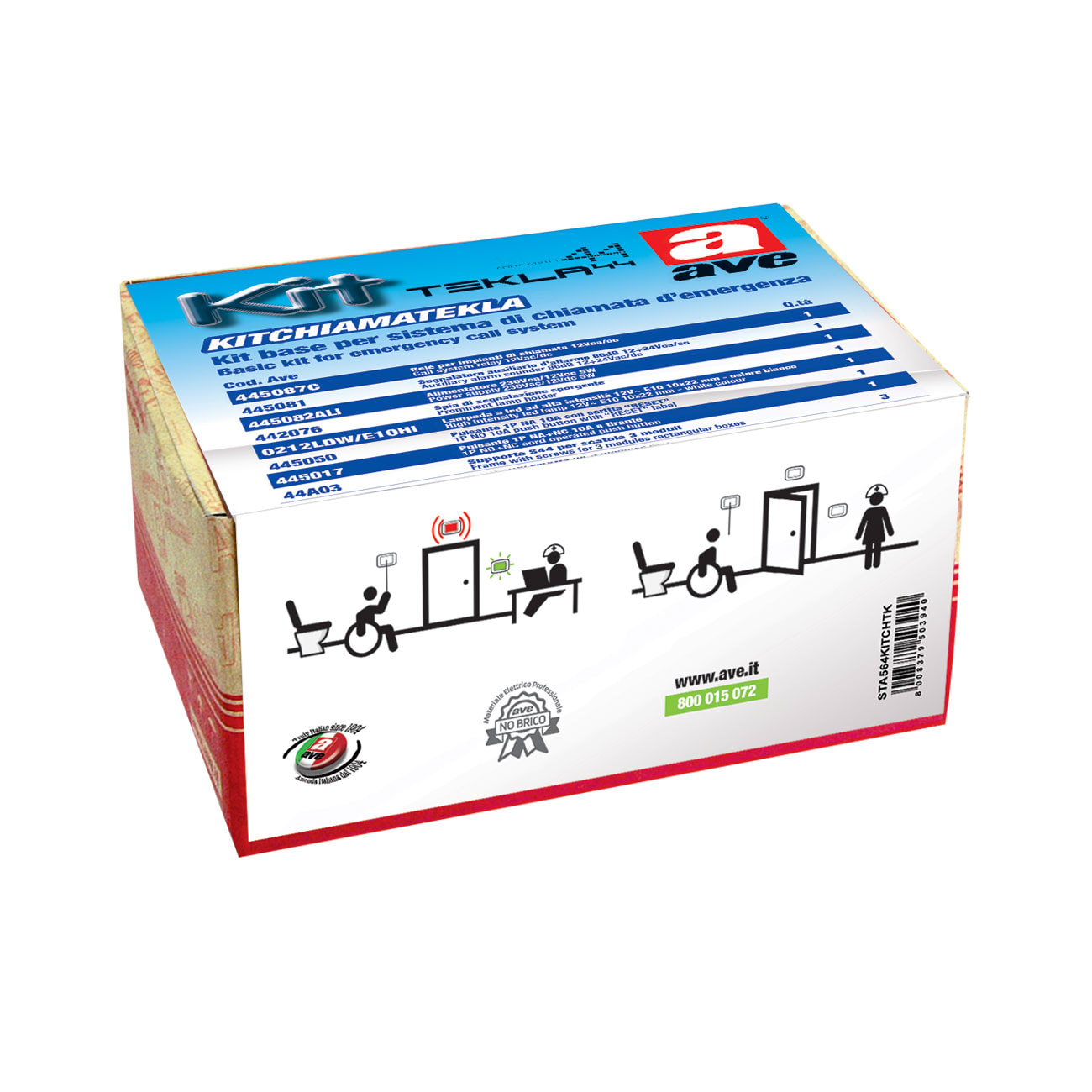 AVE - AVEKITCHIAMATEKLA KIT PER SISTEMA CHIAMATA TEKLA