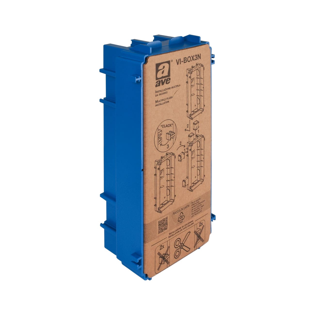 AVE - AVEVI-BOX3N BOX PLASTICO DA INCASSO X VIXX-PEX