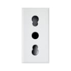 AVE - AVE446006/15TS PRESA BIPASSO 2P+T 10/16A WHITEK 1M