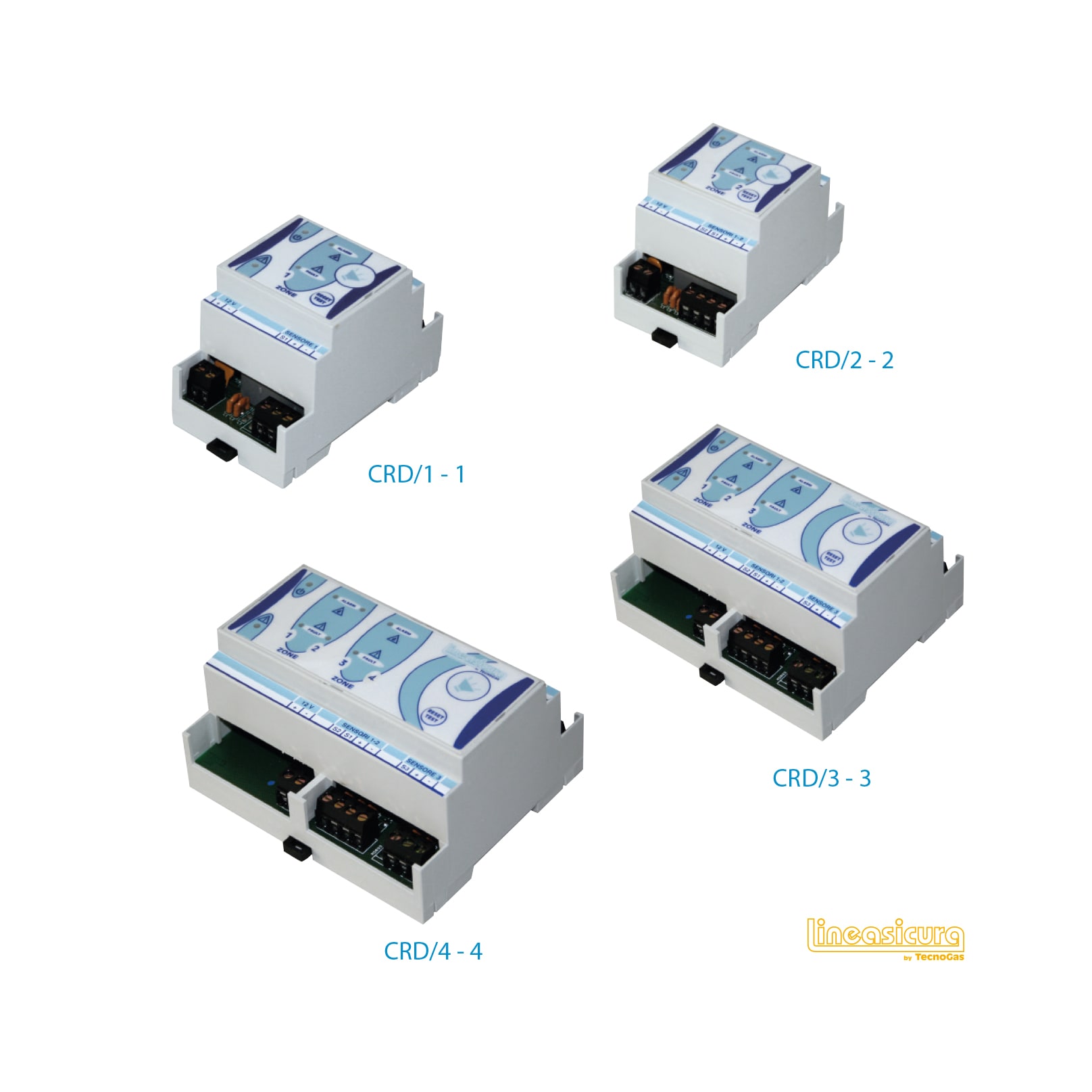 TECNOGAS SRL - TGS00000554413 UNITA DI CONT.A BARRA DIN X 2 SONDE CRD