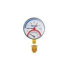 TECNOGAS SRL - TGS00000R01570 TERMOMANOMETRO RAD.0/6 BAR D.80 MM 0/120