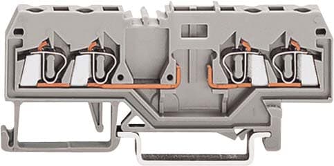 WAGO ITALIA SRL - WAG280-816 MORSETTO DI BASE PER 4 CONDUTTORI GRIGIO