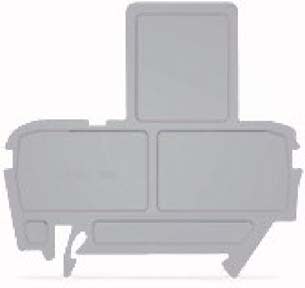 WAGO ITALIA SRL - WAG2002-991 PIASTRA TERMINALE PER MORSETTI FUSIBILAT
