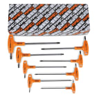 BM SPA - BMM000970808 Serie di 8 chiavi maschio piegate con impugnatura per viti con impronta Torx® (art. 97TTX)