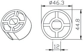 CAME SRL - CMC001YK4106 TONDO 50X1,5MM