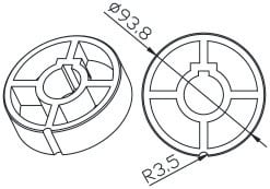 CAME SPA - CMC001YK6109 TONDO 98X1.5MM