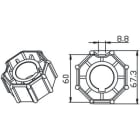 CAME SRL - CMC001YK6115 OTTAGONALE 70X1MM
