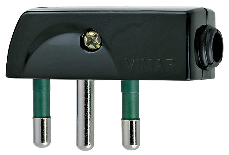 VIMAR SPA - VIW00207 SPINA 2P+T 16A SPA17 90° NERO