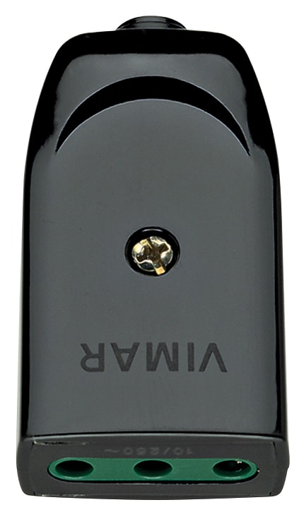 VIMAR SPA - VIW00221 PRESA 2P+T 10A P11 ASSIALE NERO