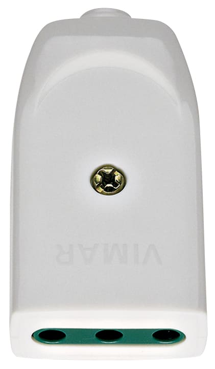 VIMAR SPA - VIW00221.B PRESA 2P+T 10A P11 ASSIALE BIANCO