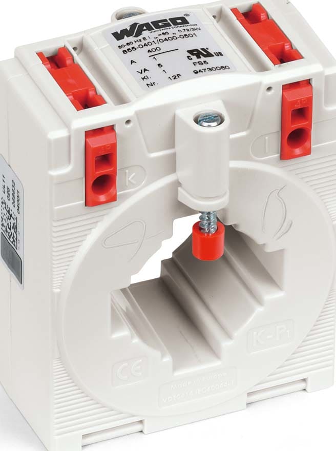 WAGO ITALIA SRL - WAG855-305/200-501 TRASFORMATORE INNESTO 200A 5A 5VA CL 1