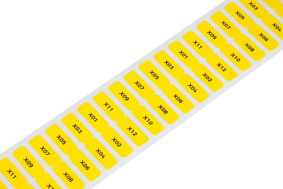 WAGO ITALIA SRL - WAG210-807/000-002 ETICHETTE 8X20MM 3000 PZ BOBINA GIALLO