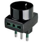 VIMAR SPA - VIW00323 ADATTATORE MULT. S17+2P17/11+P30 NERO