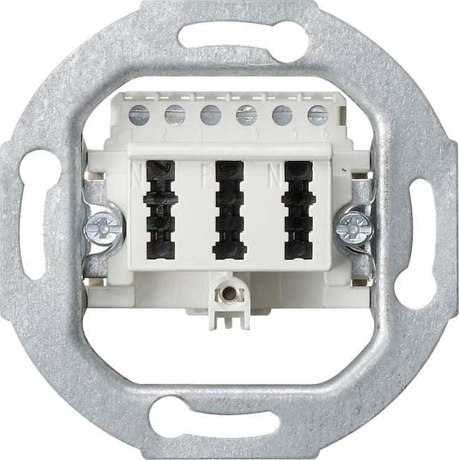 GIRA - GIR003302 TAE-Anschlussdose TAE 3 x 6 NFN Einsatz