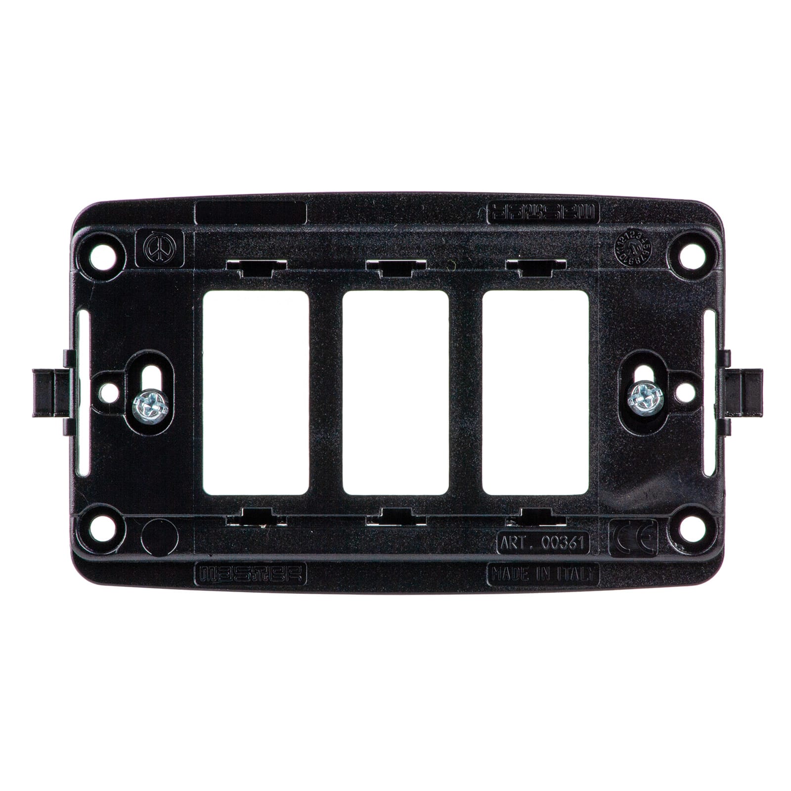 MASTER SRL - MST00361 SUPPORTO 3 FORI IN POLICARBONATO C/VITI