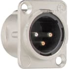 GIRA - GGI003700 XLR D-Serie Flanschstecker 3-p Zubehor