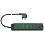 VIMAR SPA - VIW00406.CC PRESA MULT. 6P17/11+ S17 90° NERO