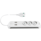 VIMAR SPA - VIW00447.CC.B PRESA MULT. 16A 3SCHUKO+4USB+INT. + WIFI