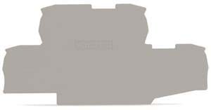 WAGO ITALIA SRL - WAG2002-2791 PIASTRA TERMINALE SPESSA 0,8 MM, GRIGIA