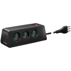 VIMAR SPA - VIW00608.CC Presa scrivania 3univ.+3USB+S11+cbe nero