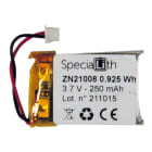 VIMAR SPA - VIW00914 BATTERIA RICARICABILE LI-ION 3,7V 250MAH