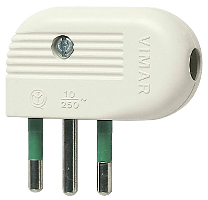 VIMAR SPA - VIW01041.B SPINA 2P+T 10A 90° BIANCO