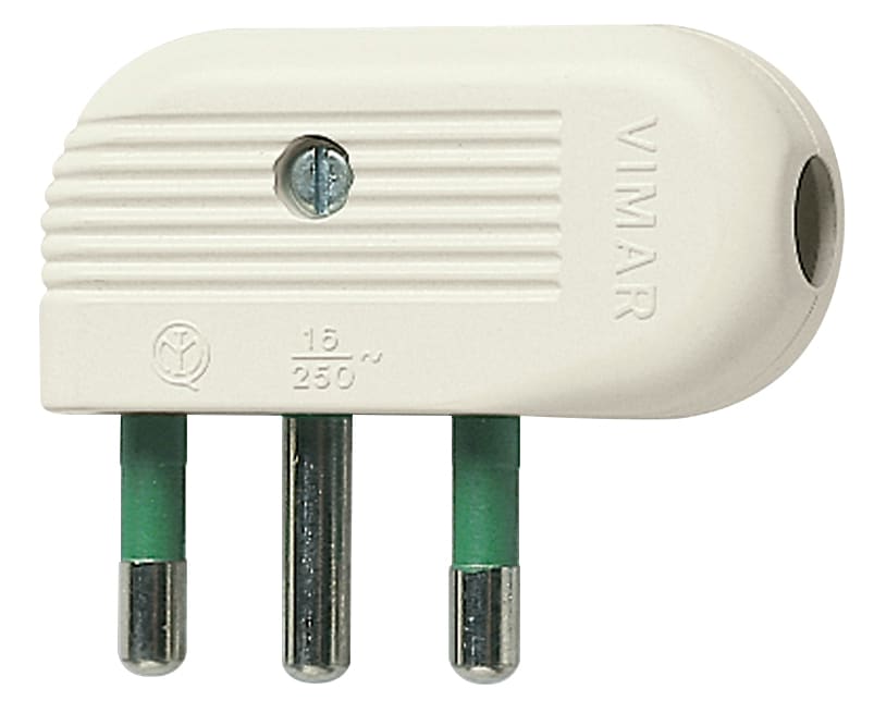 VIMAR SPA - VIW01043.B SPINA 2P+T 16A 90° BIANCO
