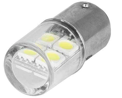 NEW ELFIN SRL - NEW010BA15DLB24 LAMPADINA BA15D LED BIANCA 24VAC DC