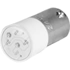 NEW ELFIN SRL - NEW010BA9SLVR24 LAMPADINA LED VERDE ROSSA 24VDC