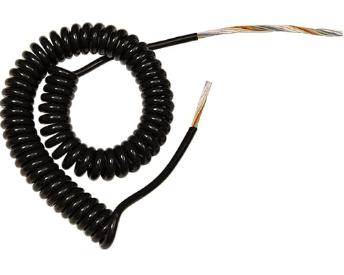 NEW ELFIN SRL - NEW010CSN12X05-3 CAVO SPIRALATO NERO 12X05 L=3M