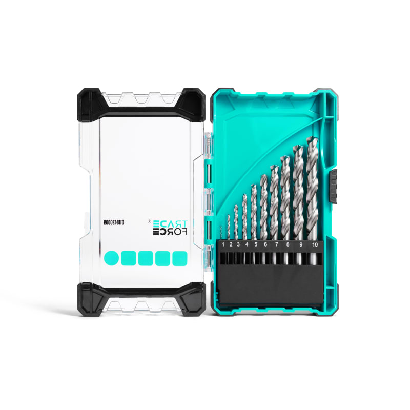 Kit 19 Punte Titanio 1-10 Mm Per Ferro Kit 19 Punte Trapano HSS In Titanio - Misure Da 1 A 10 Cm Per Fori Precisi Tostapane Con Pinze - Foto 5