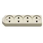VIMAR SPA - VIW01271 PRESA MULT. 4USA+EU AVORIO