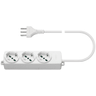 VIMAR SPA - VIW01290.CC.B PRESA MULTIPLA 3 UNIVERSALE+CAVO BIANCO