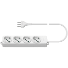 VIMAR SPA - VIW01292.CC.B PRESA MULTIPLA 4 UNIVERSALE+CAVO BIANCO