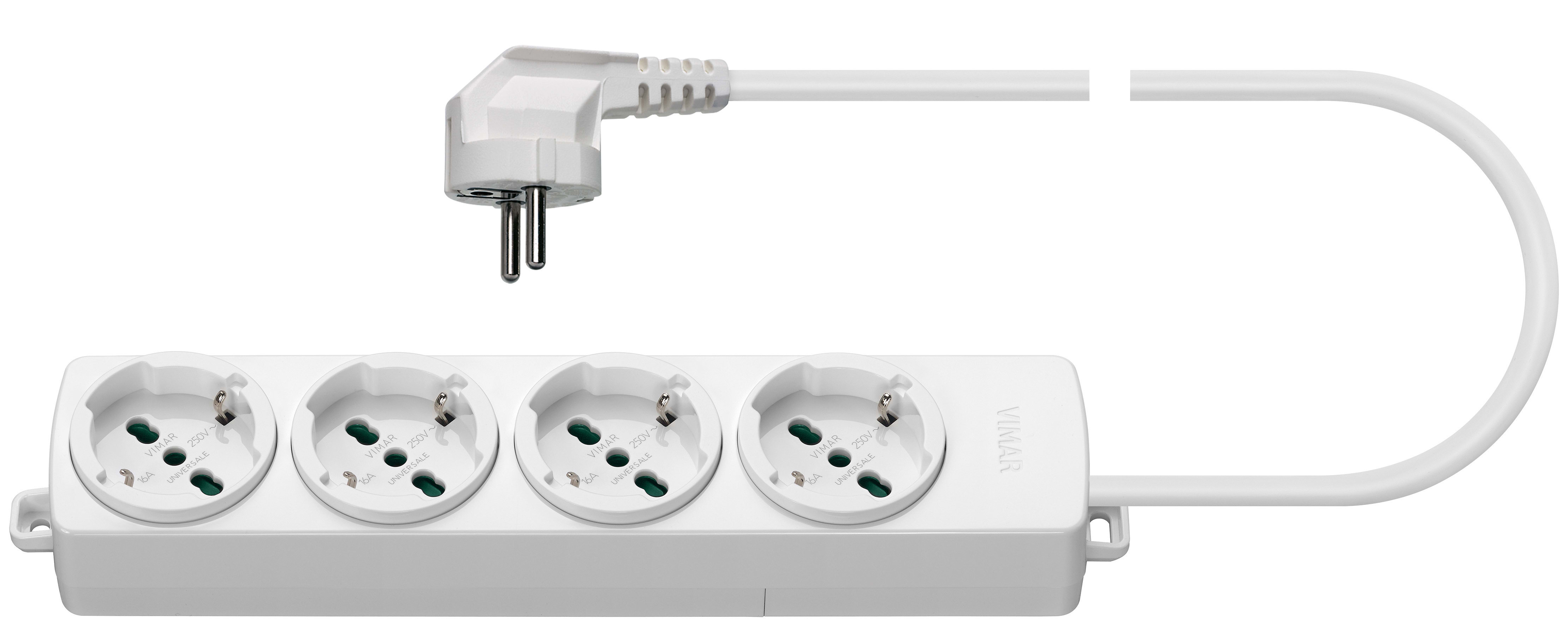 VIMAR SPA - VIW01292.CK.B PRESA MULT. 4 UNIVERSALE+S31 90° BIANCO