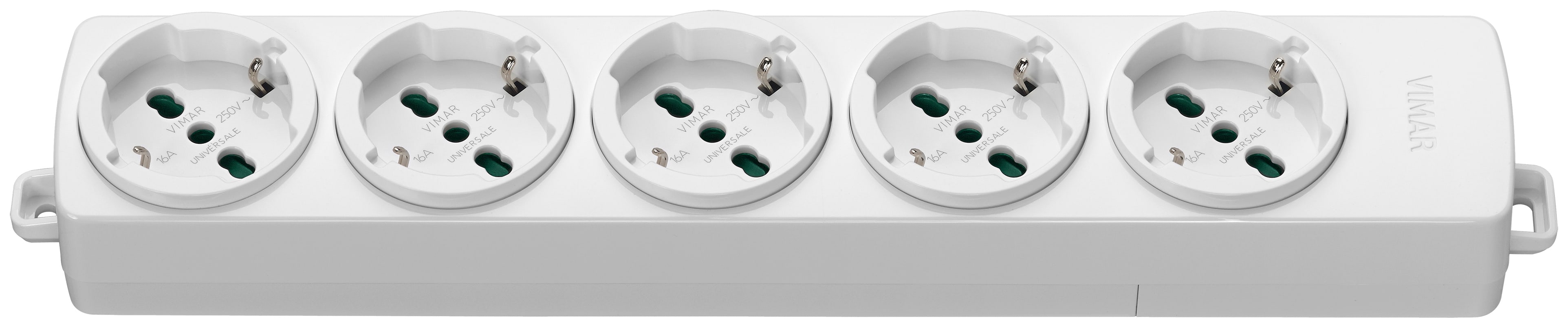 VIMAR SPA - VIW01293.NC.B PRESA MULTIPLA 5 UNIVERSALE BIANCO