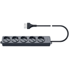 VIMAR SPA - VIW01294.CC Presa multipla 5 universale+cavo nero