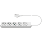 VIMAR SPA - VIW01294.CC.B PRESA MULTIPLA 5 UNIVERSALE+CAVO BIANCO