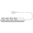 VIMAR SPA - VIW01296.CC.B Presa multipla 4 universale+int. bianco