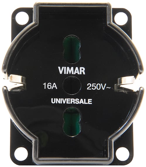VIMAR SPA - VIW01299.1.N Frutto presa universale appl. nero
