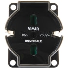 VIMAR SPA - VIW01299.1.N Frutto presa universale appl. nero
