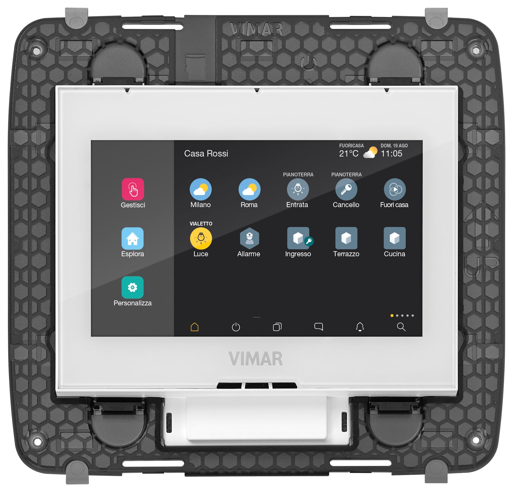 VIMAR SPA - VIW01420.B Touch screen domotico IP 4,3 PoE 8M b.co